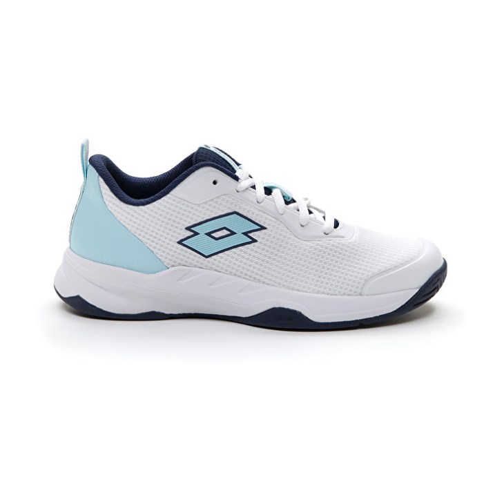 Zapatillas Tenis Lotto Mirage 600 ALR W Mujer Blancas Azules Azul Marino Azules | WU479507U4