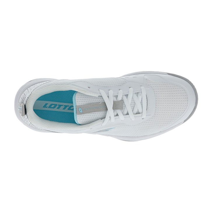 Zapatillas Tenis Lotto Mirage 600 ALR W Mujer Blancas Plateadas Azules | IY617651X3