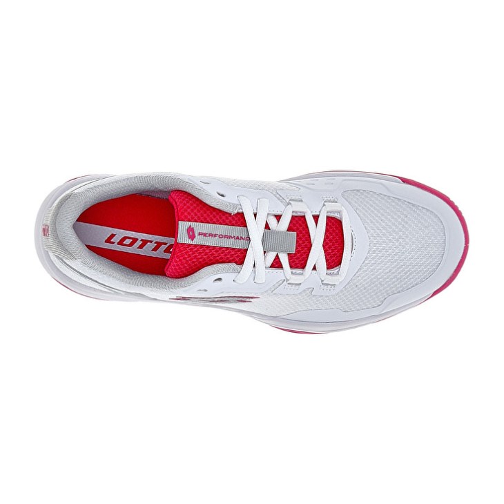 Zapatillas Tenis Lotto Mirage 600 III ALR W Mujer Blancas Rojas | DL935673I9