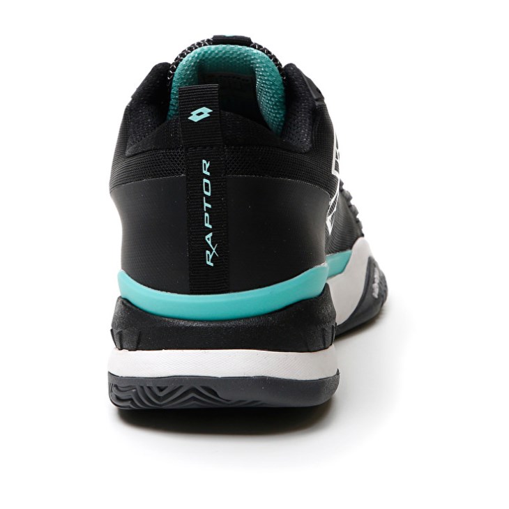 Zapatillas Tenis Lotto Raptor Hyperpulse 100 CLY Hombre Negras Blancas Verde | VA058535B0