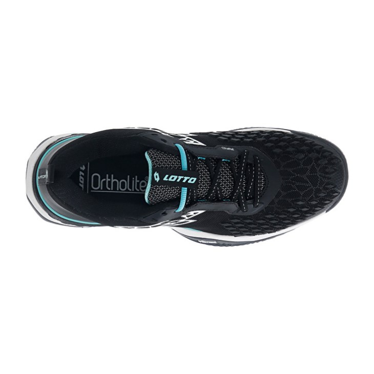 Zapatillas Tenis Lotto Raptor Hyperpulse 100 CLY Hombre Negras Blancas Verde | VA058535B0