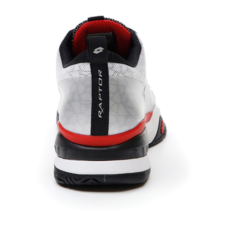 Zapatillas Tenis Lotto Raptor Hyperpulse 100 SPD Hombre Blancas Negras Rojas | NI976537O3