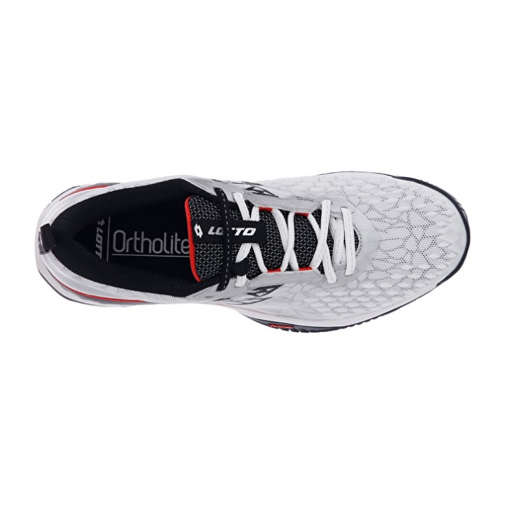 Zapatillas Tenis Lotto Raptor Hyperpulse 100 SPD Hombre Blancas Negras Rojas | NI976537O3