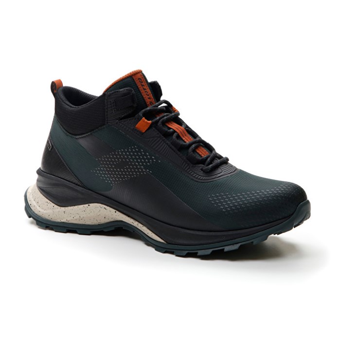 Zapatillas Trail Running Lotto Moonrun 300 II Mid HD Hombre Verde Gris Negras | UN802700Q2