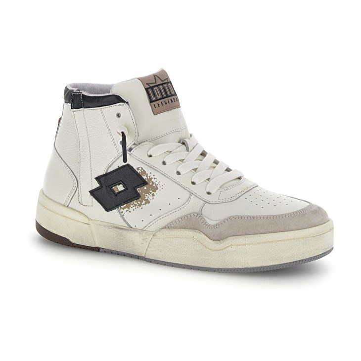 Zapatillas de Baloncesto Lotto Hoop Stars High Suede Hombre Blancas | KW713771N9
