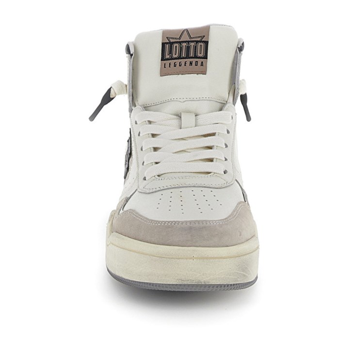 Zapatillas de Baloncesto Lotto Hoop Stars High Suede Hombre Blancas | KW713771N9