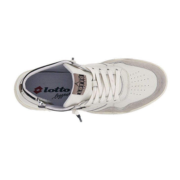 Zapatillas de Baloncesto Lotto Hoop Stars High Suede Hombre Blancas | KW713771N9