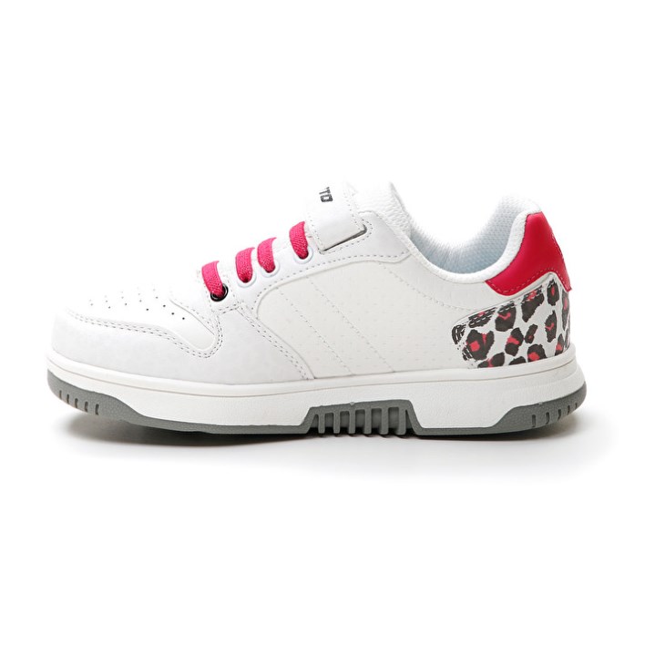 Zapatillas de Baloncesto Lotto Rocket AMF II Leopard CL S Niños Blancas Rojas | ON784808O1