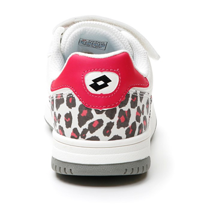 Zapatillas de Baloncesto Lotto Rocket AMF II Leopard CL S Niños Blancas Rojas | ON784808O1