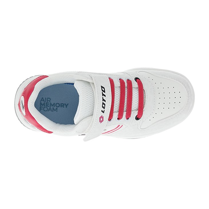 Zapatillas de Baloncesto Lotto Rocket AMF II Leopard CL S Niños Blancas Rojas | ON784808O1