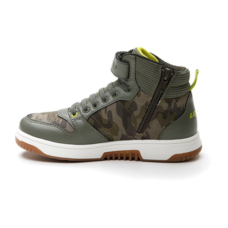 Zapatillas de Baloncesto Lotto Rocket AMF III Mid Camo CL S Niños Verde Oliva Camuflaje | XF059825F7