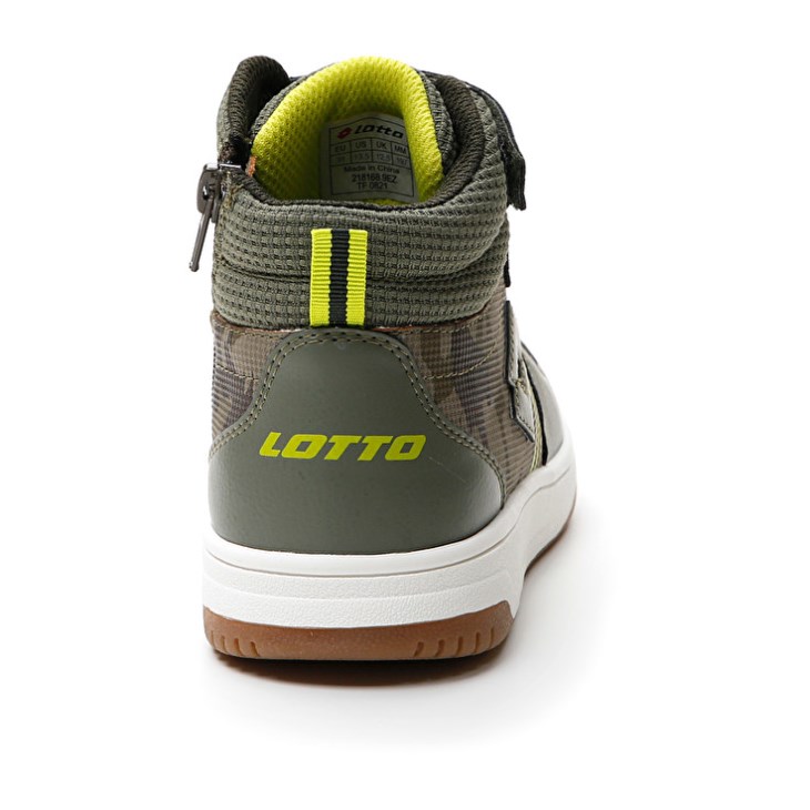 Zapatillas de Baloncesto Lotto Rocket AMF III Mid Camo CL S Niños Verde Oliva Camuflaje | XF059825F7