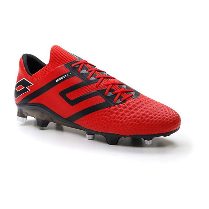 Zapatos De Fútbol Lotto Maestro 100 IV FG Hombre Rojas Negras | XE365756F3
