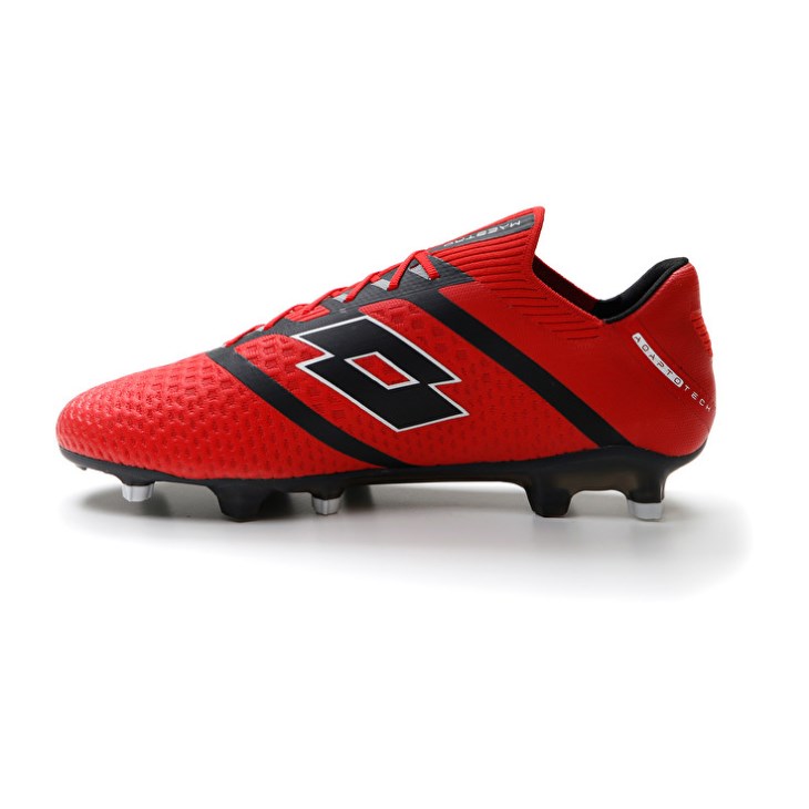Zapatos De Fútbol Lotto Maestro 100 IV FG Hombre Rojas Negras | XE365756F3