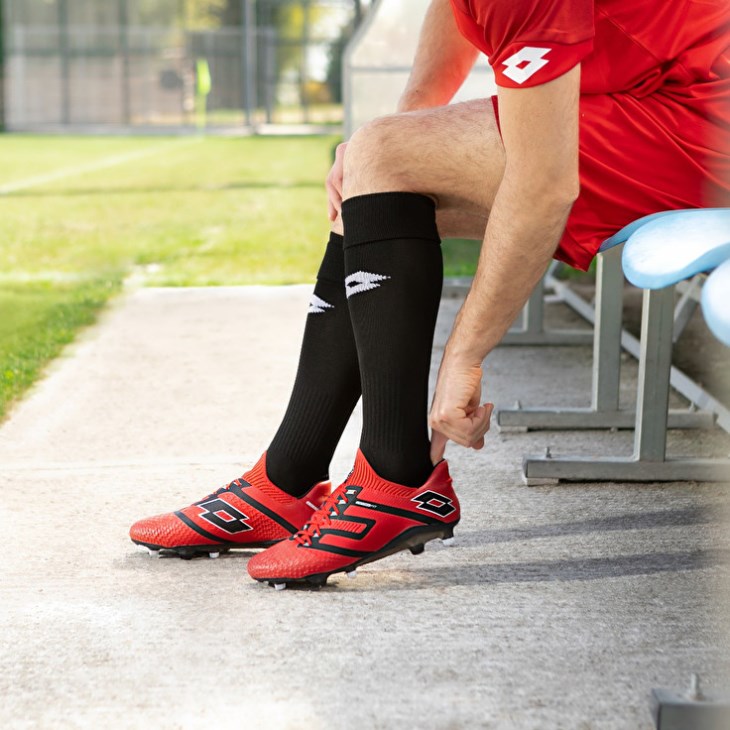 Zapatos De Fútbol Lotto Maestro 100 IV FG Hombre Rojas Negras | XE365756F3