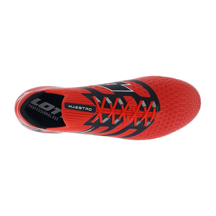 Zapatos De Fútbol Lotto Maestro 100 IV FG Hombre Rojas Negras | XE365756F3