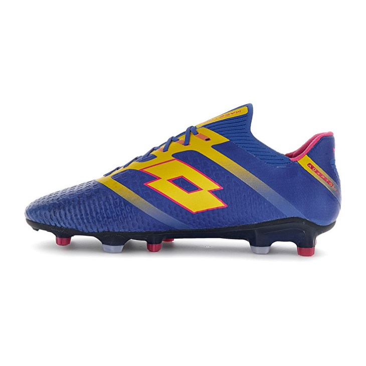 Zapatos De Fútbol Lotto Maestro 100 IV FG Hombre Azules Amarillo | AT531653D4