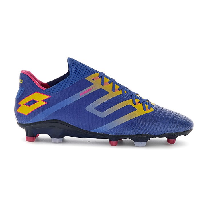 Zapatos De Fútbol Lotto Maestro 100 IV FG Hombre Azules Amarillo | AT531653D4