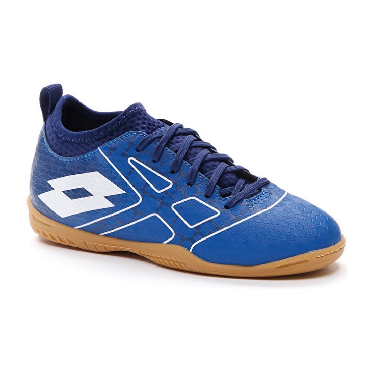 Zapatos De Fútbol Lotto Maestro 700 III ID JR Niños Azules Blancas Azules | AD538763V6