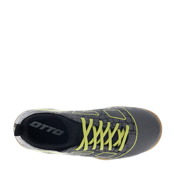 Zapatos De Fútbol Lotto Maestro 700 III ID JR Niños Gris Verde Negras | KP494049B3