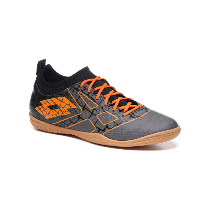 Zapatos De Fútbol Lotto Maestro 700 II ID Hombre Gris Oscuro Naranjas | GT719291G6