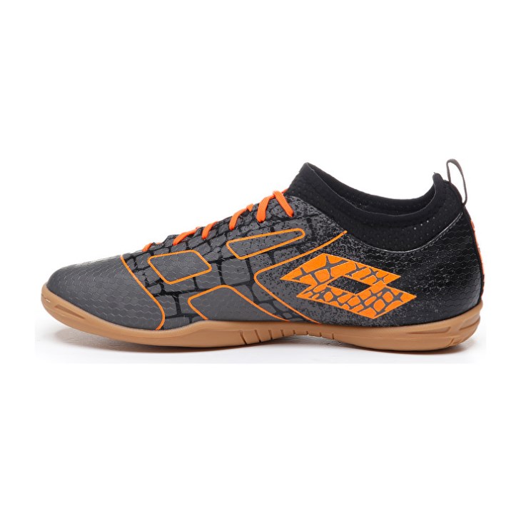 Zapatos De Fútbol Lotto Maestro 700 II ID Hombre Gris Oscuro Naranjas | GT719291G6
