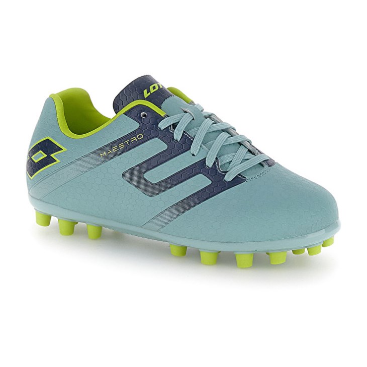 Zapatos De Fútbol Lotto Maestro 700 V AGM JR Niños Verde Azules | SF022702F7