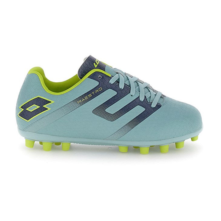 Zapatos De Fútbol Lotto Maestro 700 V AGM JR Niños Verde Azules | SF022702F7