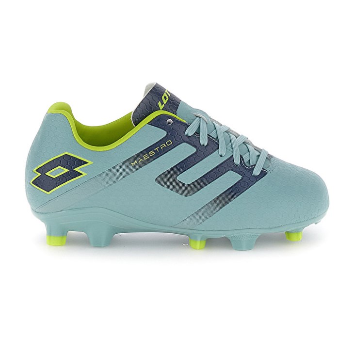 Zapatos De Fútbol Lotto Maestro 700 V FG JR Niños Verde Azules | LR004530X6