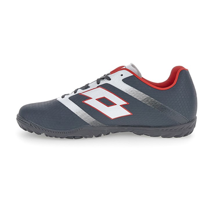 Zapatos De Fútbol Lotto Maestro 700 V TF Hombre Gris Oscuro Blancas | IH536733B1