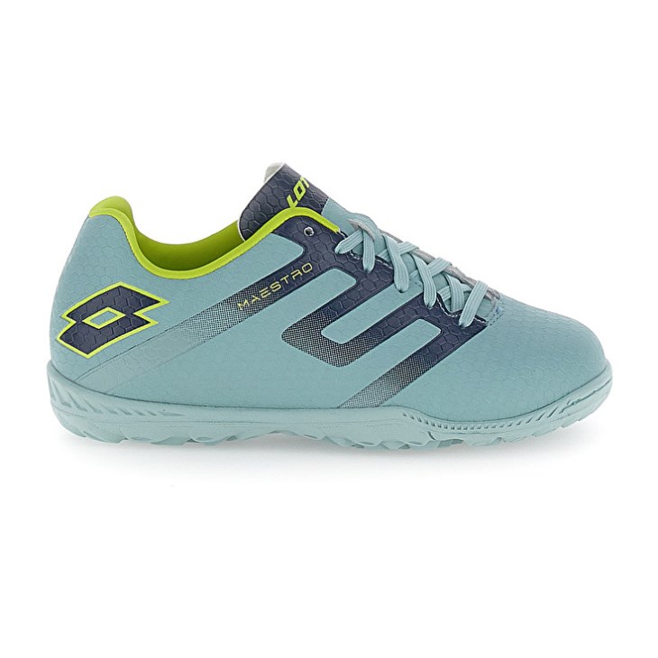 Zapatos De Fútbol Lotto Maestro 700 V TF JR Niños Verde Azules | KM471647I0