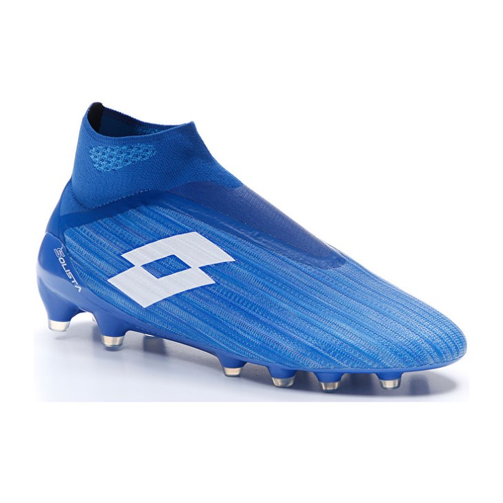 Zapatos De Fútbol Lotto Solista 100 III Gravity FG Hombre Azules Blancas Azules | UL984698B7