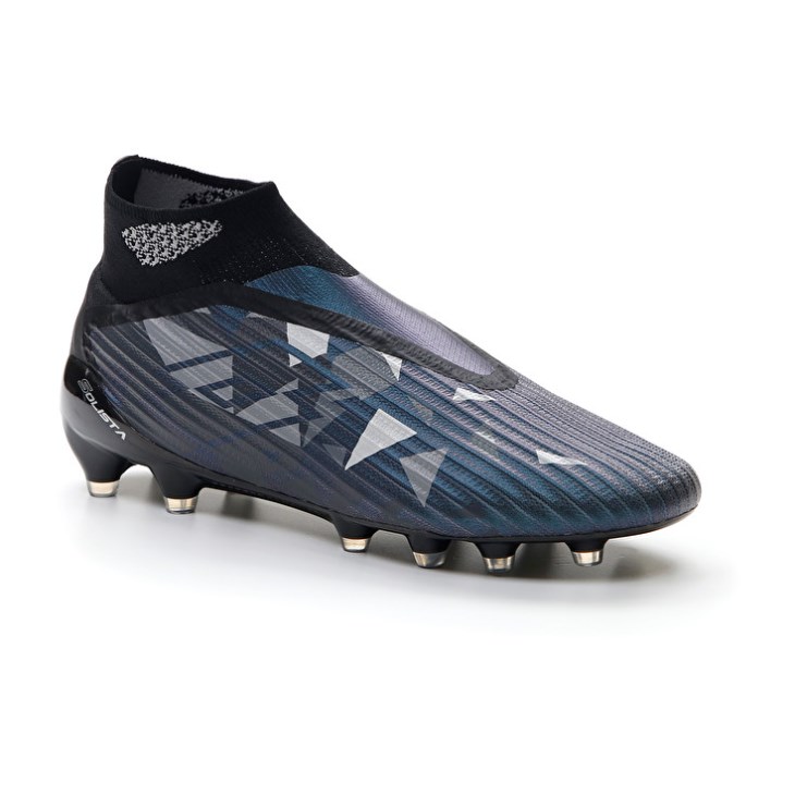 Zapatos De Fútbol Lotto Solista 100 IV Gravity FG Hombre Negras Gris Oscuro Gris | JO382208V3