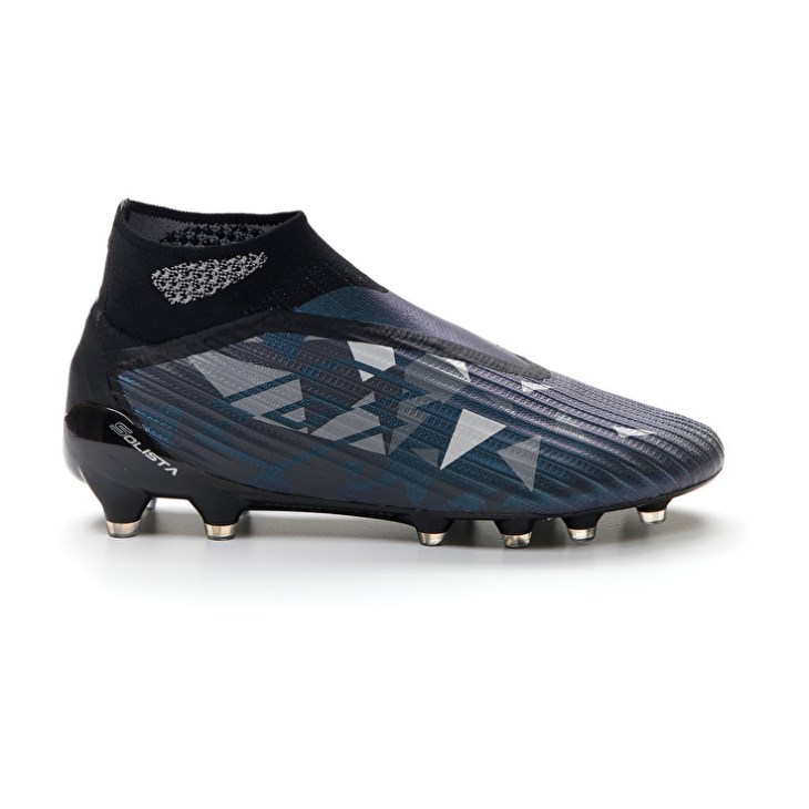 Zapatos De Fútbol Lotto Solista 100 IV Gravity FG Hombre Negras Gris Oscuro Gris | JO382208V3