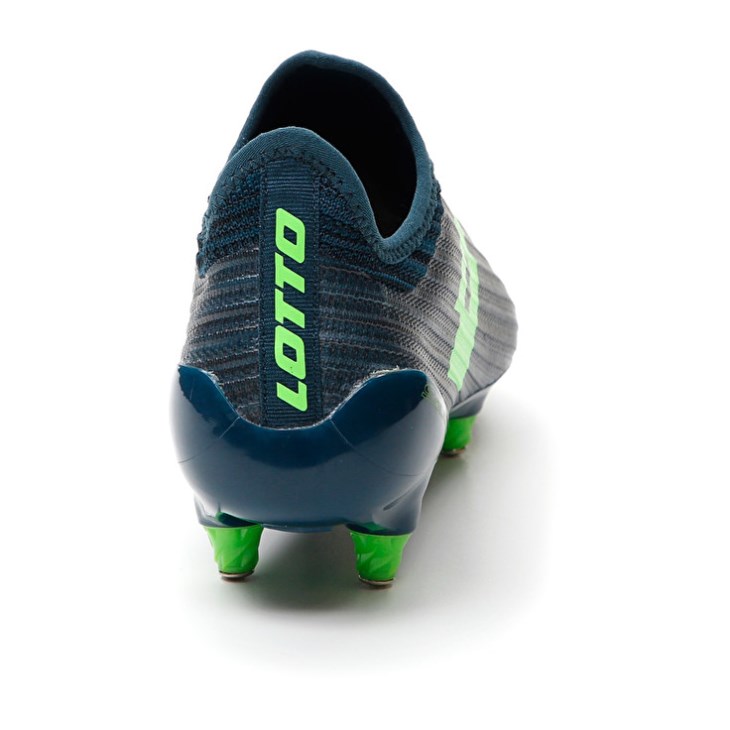 Zapatos De Fútbol Lotto Solista 200 III SG 6 Hombre Azul Marino Azules Verde | KS712051N2