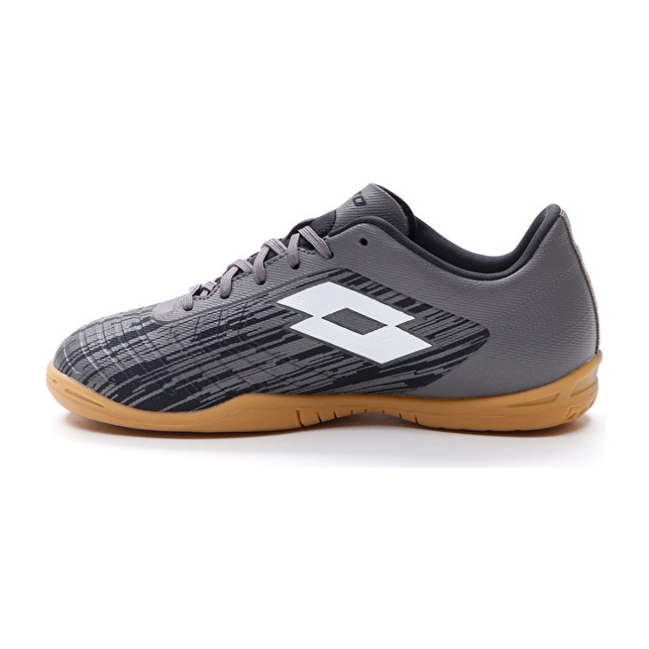 Zapatos De Fútbol Lotto Solista 700 III ID JR Niños Negras Blancas Gris | DK670757Y3