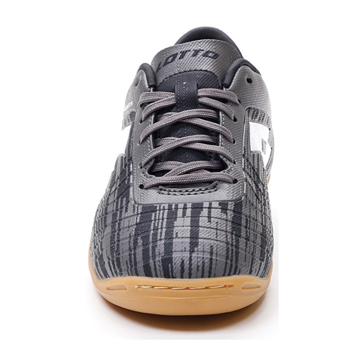 Zapatos De Fútbol Lotto Solista 700 III ID JR Niños Negras Blancas Gris | DK670757Y3