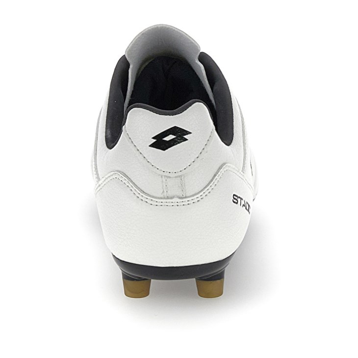 Zapatos De Fútbol Lotto Stadio 300 III FG Hombre Blancas Doradas | XI406070X4