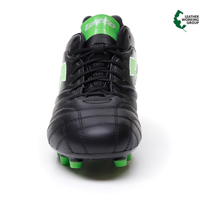 Zapatos De Fútbol Lotto Stadio 300 III FG Hombre Negras Verde | KQ479607Z3