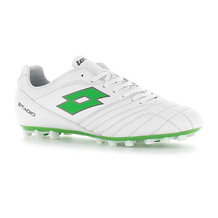 Zapatos De Fútbol Lotto Stadio 300 II AGM Hombre Blancas Verde | CF582518T9