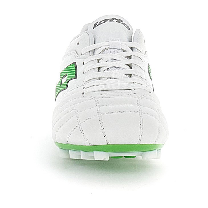 Zapatos De Fútbol Lotto Stadio 300 II AGM Hombre Blancas Verde | CF582518T9