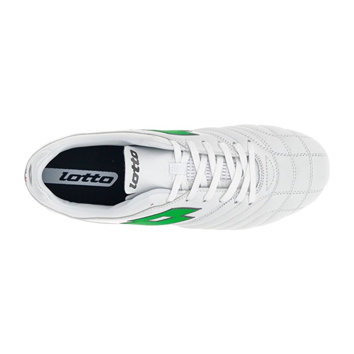 Zapatos De Fútbol Lotto Stadio 300 II AGM Hombre Blancas Verde | CF582518T9
