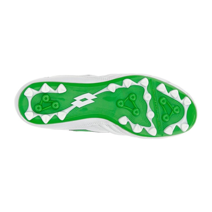 Zapatos De Fútbol Lotto Stadio 300 II AGM Hombre Blancas Verde | CF582518T9