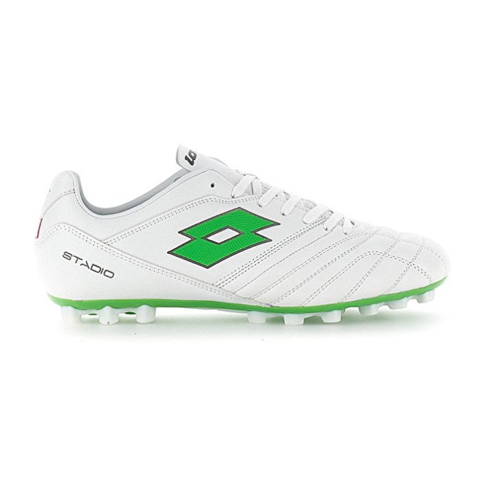 Zapatos De Fútbol Lotto Stadio 300 II AGM Hombre Blancas Verde | CF582518T9