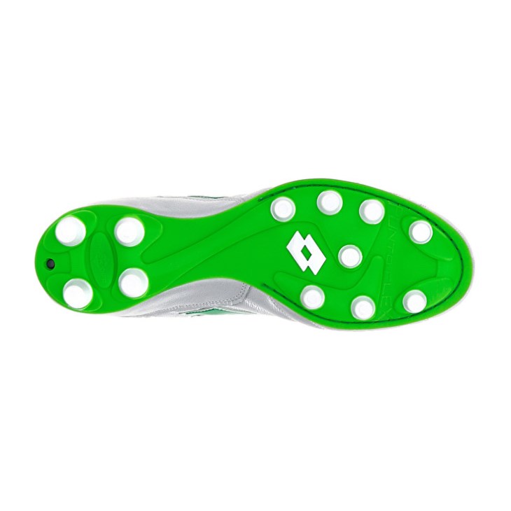 Zapatos De Fútbol Lotto Stadio OG II FG 50 YRS Icon Hombre Blancas Verde | ZD189068A3