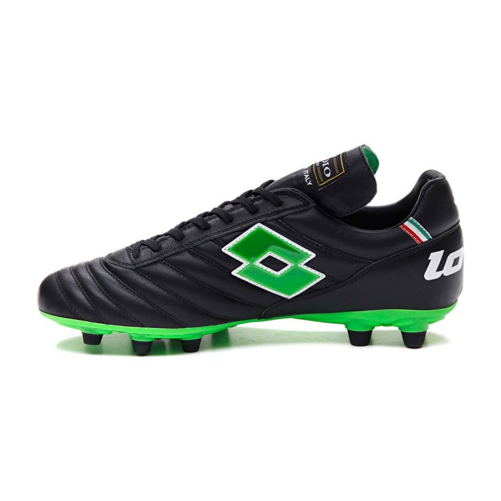 Zapatos De Fútbol Lotto Stadio OG II FG Hombre Negras Verde | FO276287J1