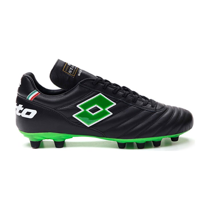 Zapatos De Fútbol Lotto Stadio OG II FG Hombre Negras Verde | FO276287J1